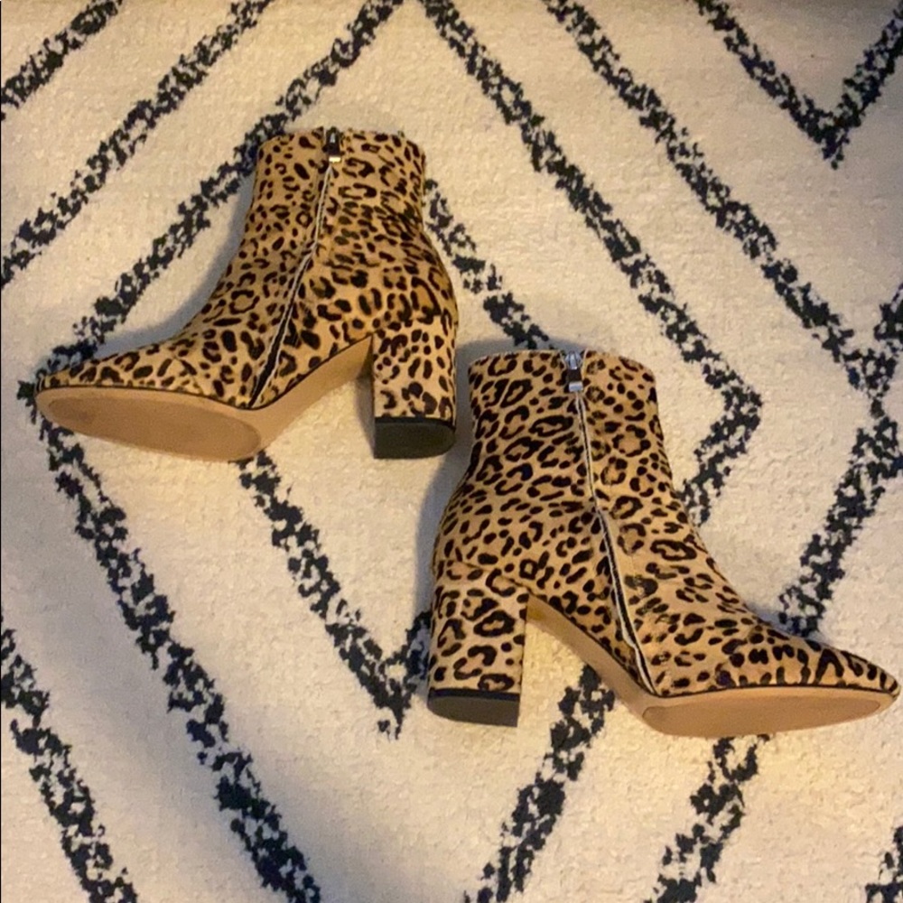 Halogen Leopard Print Boots